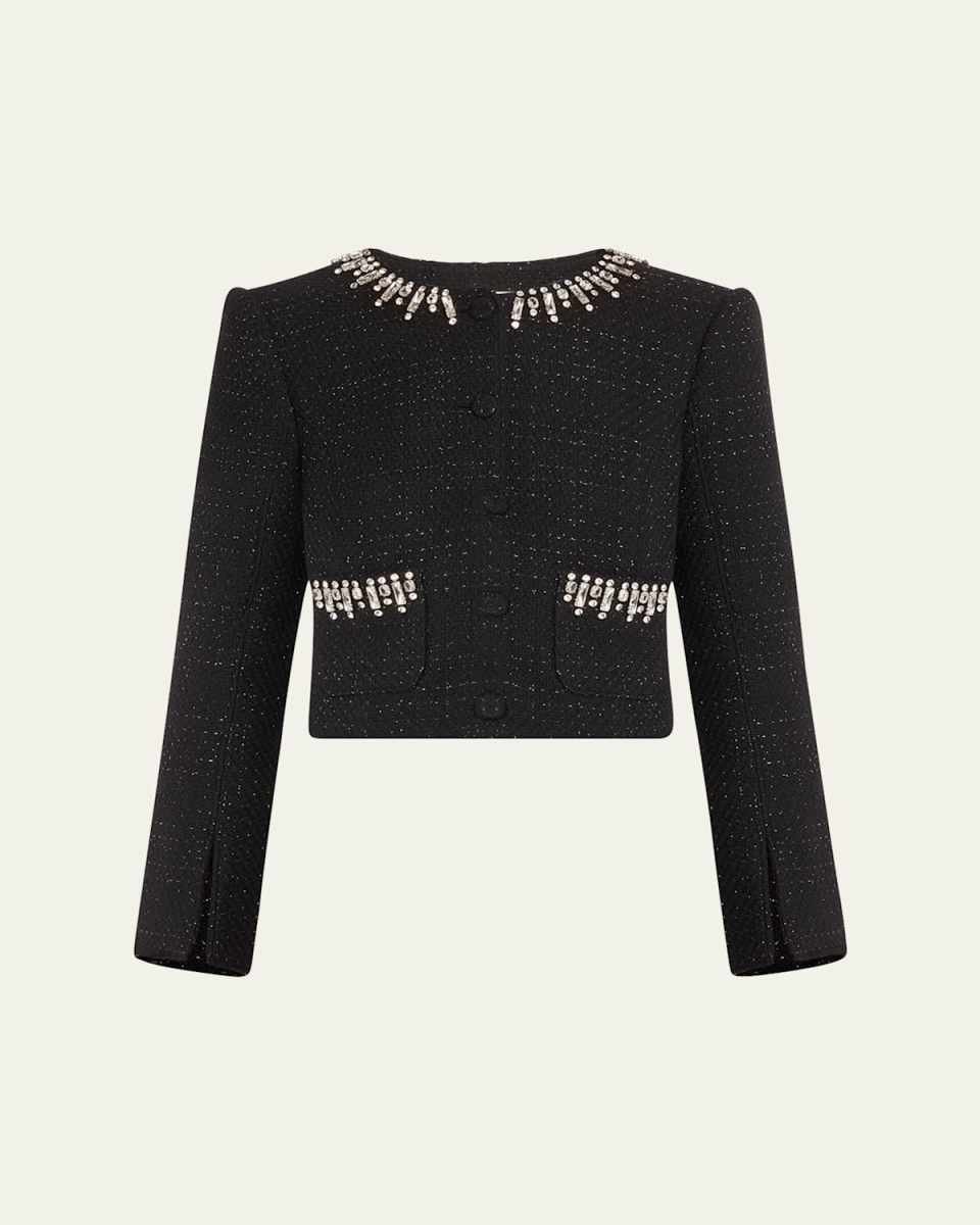 Randi Deco Border Tweed Jacket